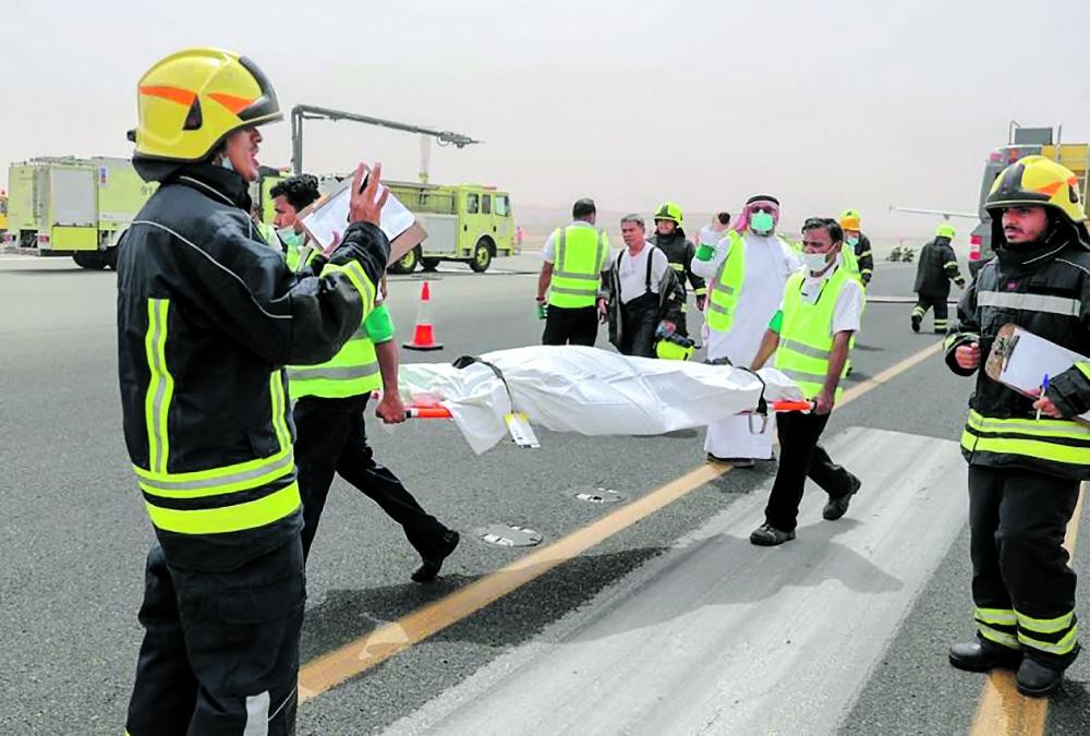 إنقاذ ركاب طائرة «افتراضيا» بجدة