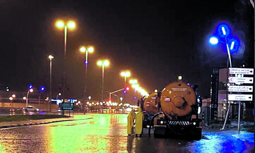 أمطار وصواعق رعدية في النعيرية
