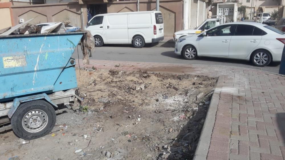 إزالة المخلفات في عنك والجش والملاحة