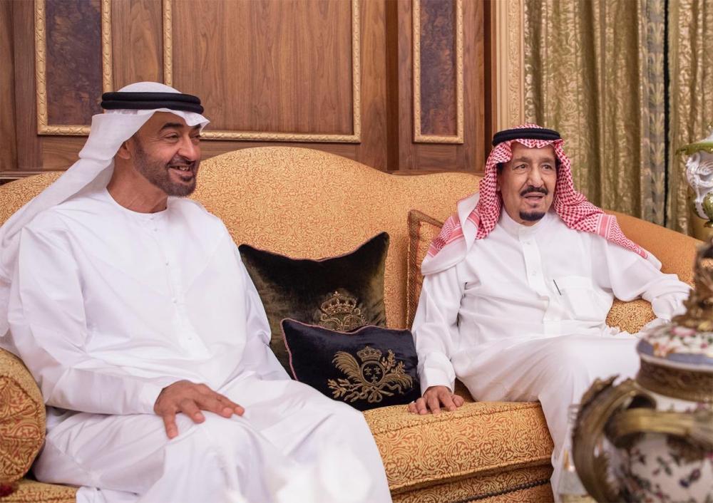 خادم الحرمين يستقبل ولي عهد أبوظبي 