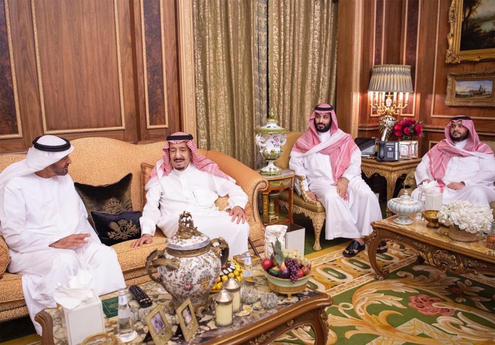 خادم الحرمين يستقبل ولي عهد أبوظبي 