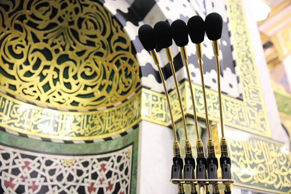 مكبرات صوت عالية الجودة بالمسجد النبوي