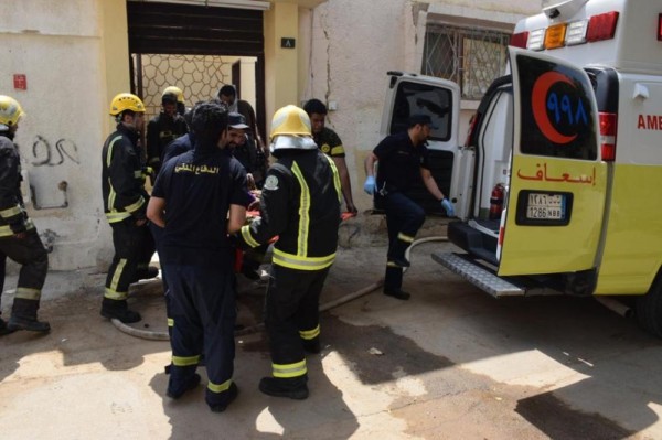 وفاة امرأة وطفلين فى حريق منزل بالرياض