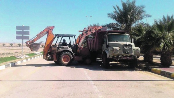 مراقبة ميدانية وتنظيف الطرق باللهابة