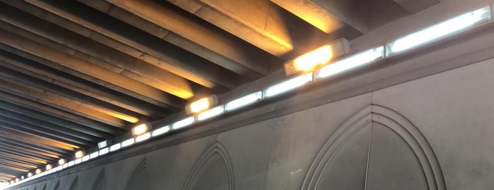 إنارة أنفاق الدمام بلمبات LED