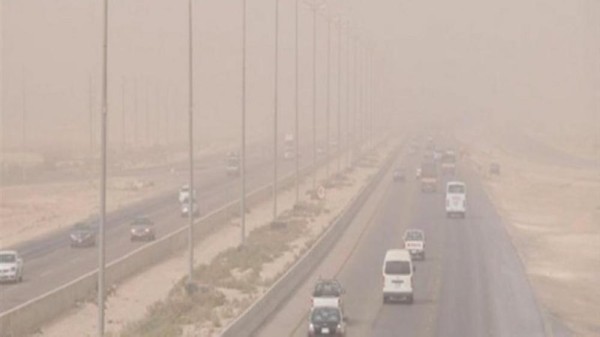 استمرار للرياح المثيرة للغبار على بعض المناطق