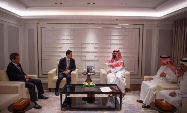 ولي العهد يبحث الاستثمارات المتبادله مع 'هيونداي '