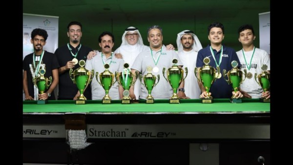 عمار والعمري و الصائغ ابطالاً في السنوكر