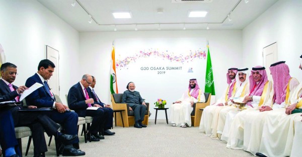 ولي العهد يستعرض علاقات الصداقة المتميزة مع الهند