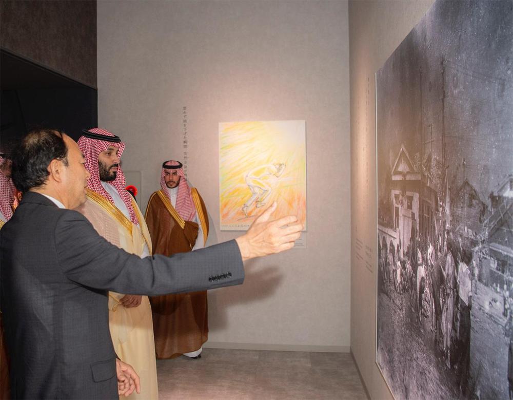 ولي العهد يزور متحف هورشيما التذكاري للسلام
