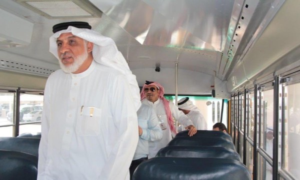 كاميرات و GPS لحافلات النقل المدرسي بينبع الصناعية
