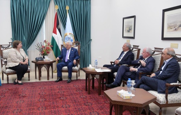«عباس» يطلع المبعوثة الأوروبية على المستجدات الفلسطينية