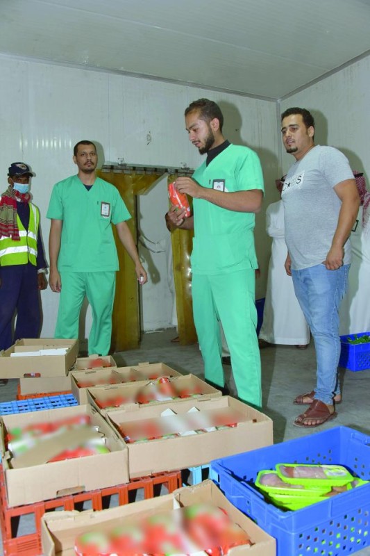ضبط لحوم فاسدة في الثلاجات المركزية بالدمام