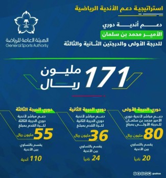 ولي العهد يدعم الأندية الرياضية بـ 2.5 مليار ريال