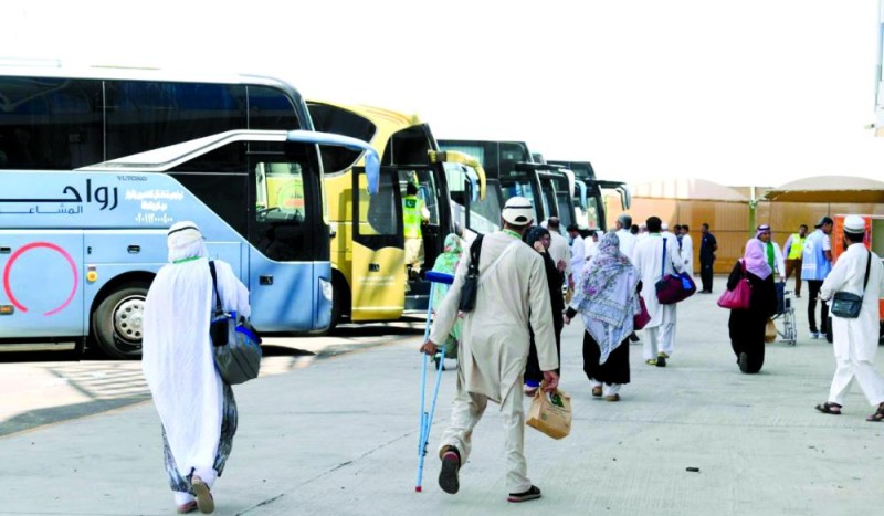 وصول 615 ألف حاج عبر المنافذ