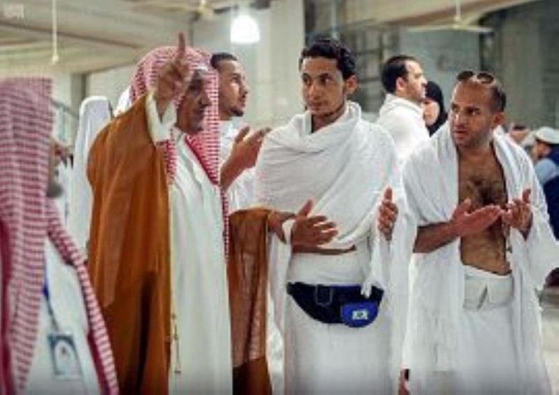 بالصور .. الحجاج في مكة «واحة النفس المطمئنة»