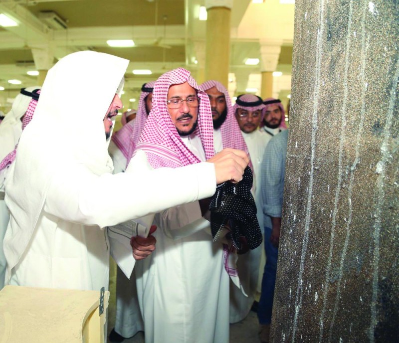 اكتمال معالجة الهيكل الخرساني لمسجد الخيف