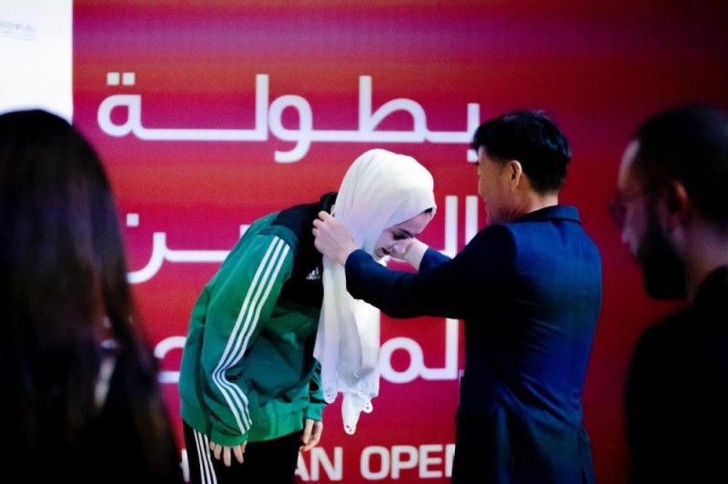 بالصور.. لاعبة أخضر التايكوندو تحصد برونزية «الحسن»