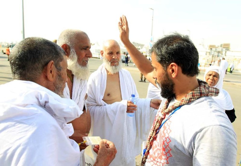 انطلاق أعمال المركز التطوعي لشباب هيئة الرياضة في مشعر منى