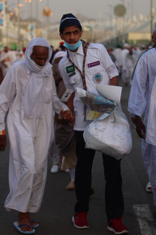 انطلاق أعمال المركز التطوعي لشباب هيئة الرياضة في مشعر منى