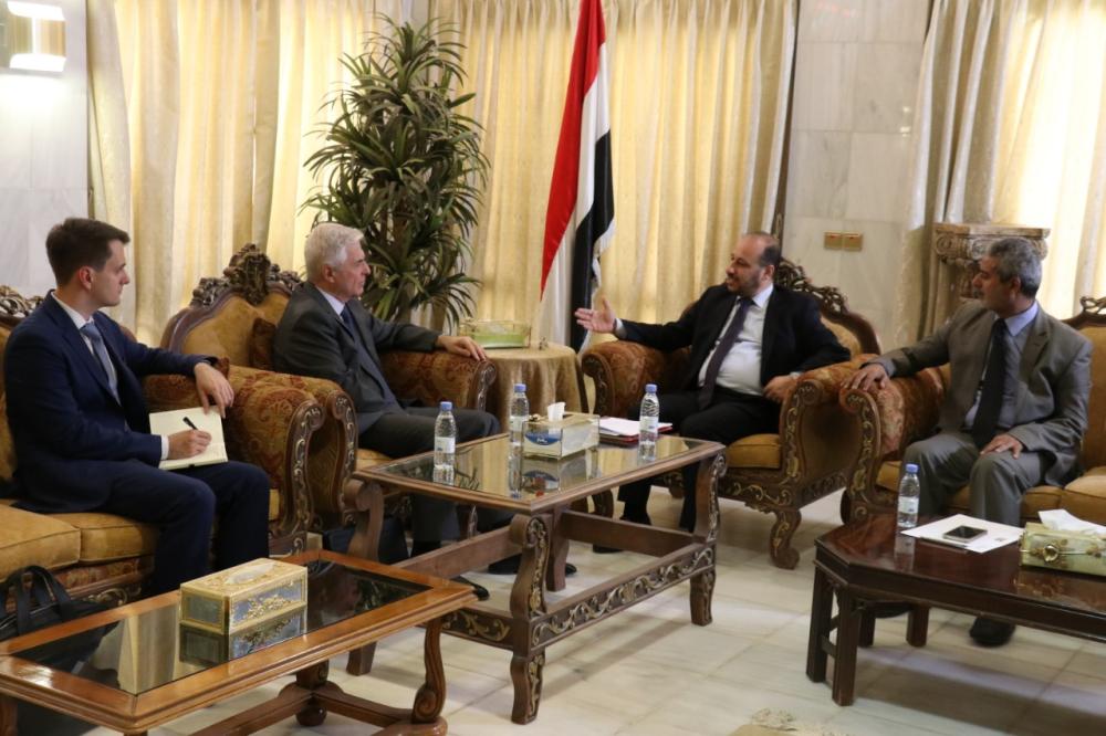 اليمن وروسيا تبحثان إعادة تفعيل اللجنة الاقتصادية 