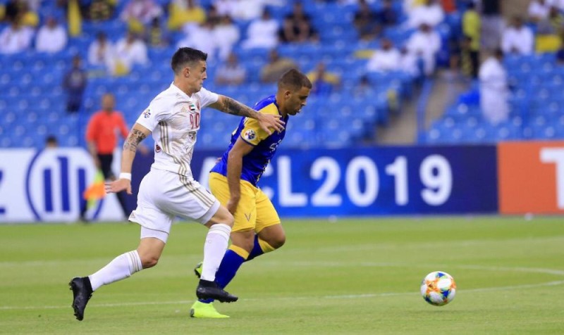 النصر يتعثر بالتعادل مع الوحدة الاماراتي