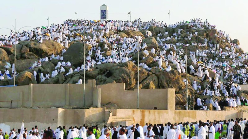 «جبل عرفة».. مشهد يوم الحج الأكبر