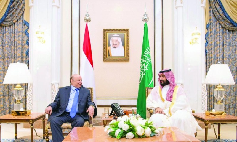 ولي العهد يستعرض مع «هادي» تطورات عدن