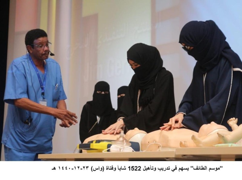 تدريب 1522 شاباً وفتاة بموسم الطائف