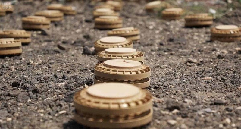 «مسام» ينتزع 1077 لغماً حوثياً