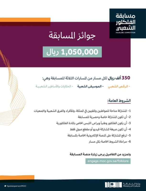 «الثقافة» تطلق مسابقة «كنوز الفلكلور»