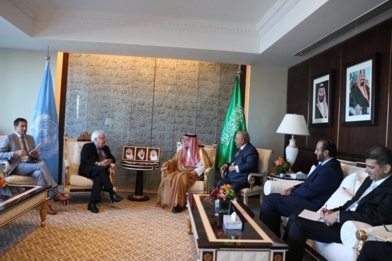 «الجبير» يستقبل المبعوث الأممي إلى اليمن