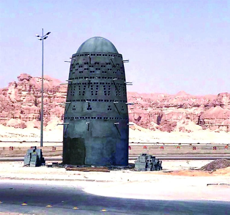 إعادة تأهيل مجسم «برج الحمام» بالعيون