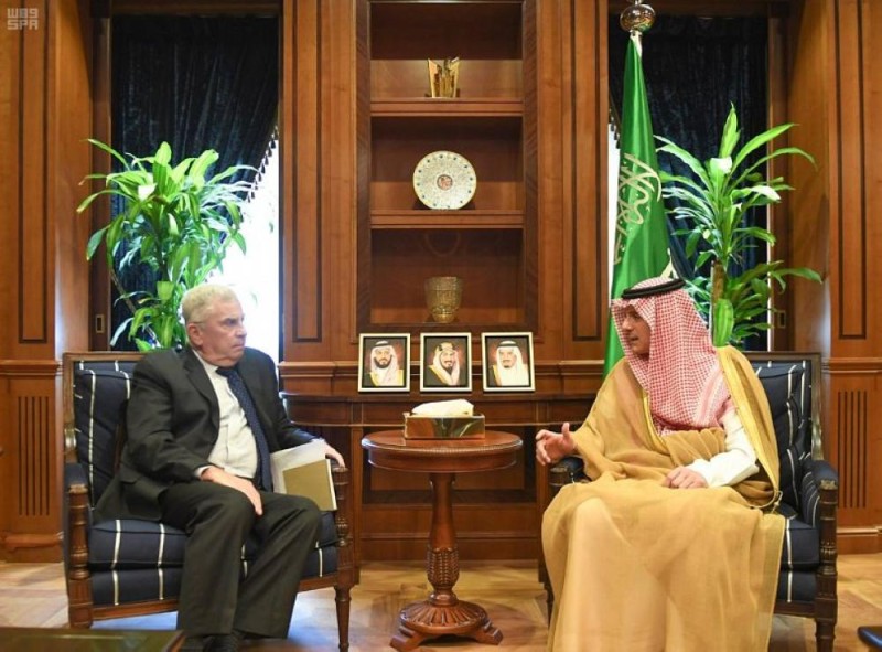 الجبير يستقبل السفير الأمريكي