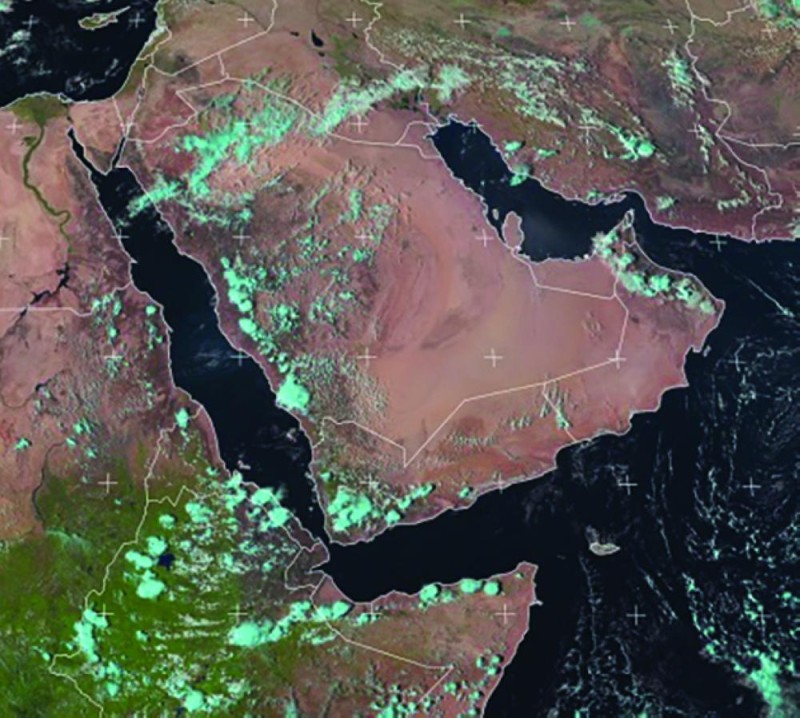 المؤشرات الجوية لمناطق المملكة