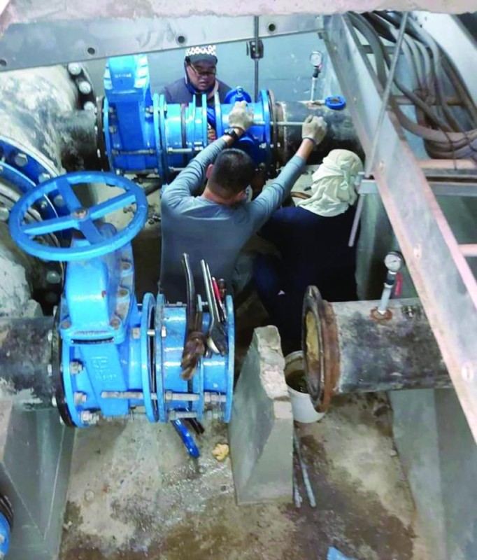 الجبيل تستعد لموسم الأمطار بـ «مضخات السحب»