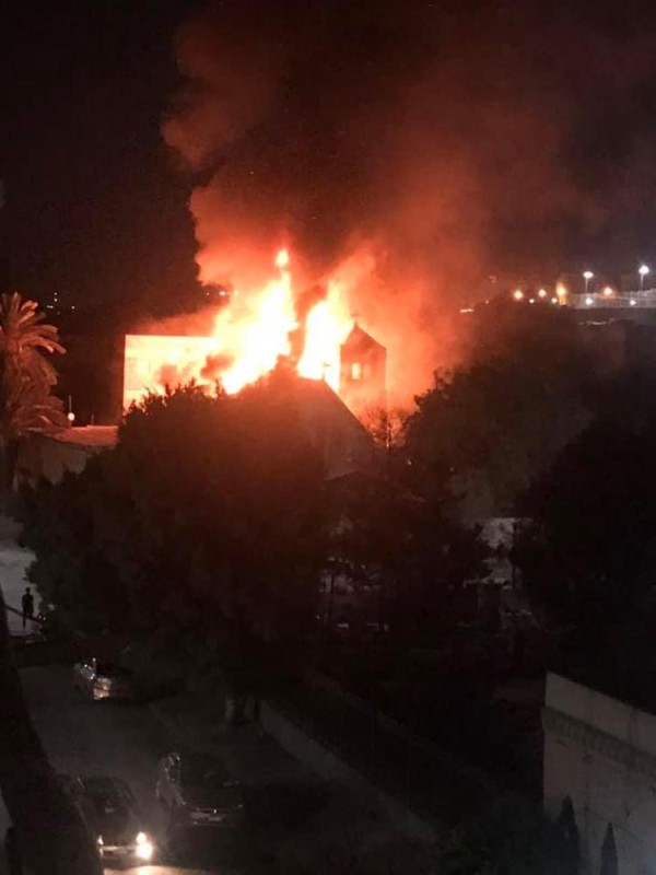 لا إصابات.. اندلاع حريق في كنيسة بالقاهرة