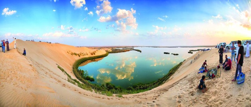 بحيرة الأصفر موقع جذب للسياح