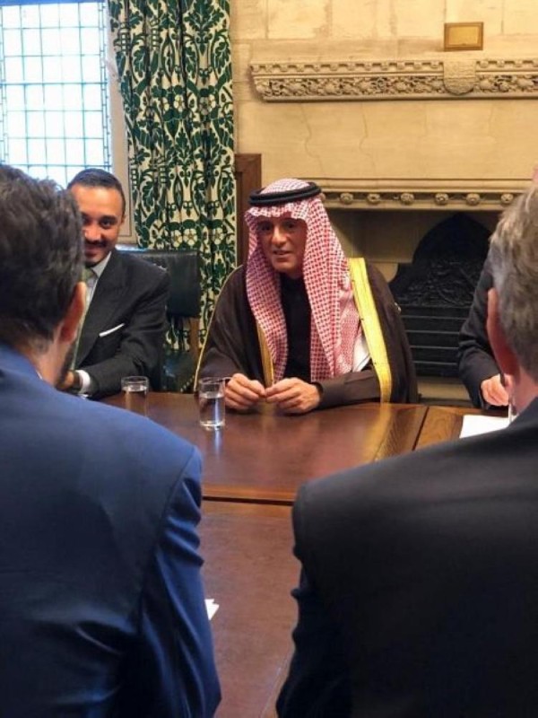 «الجبير» يزور البرلمان البريطاني