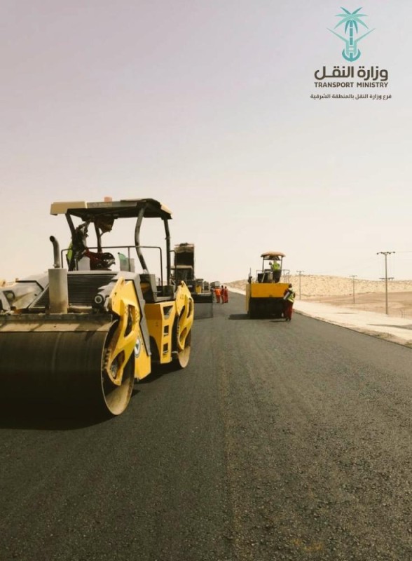 اتمام سفلتة الطريق الدائري الشمالي بالأحساء