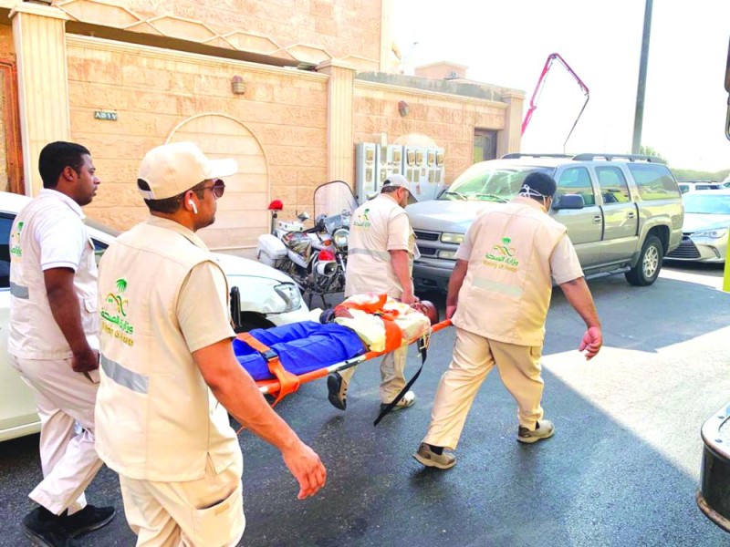 إصابات بشرية بفرضية حريق في الأحساء