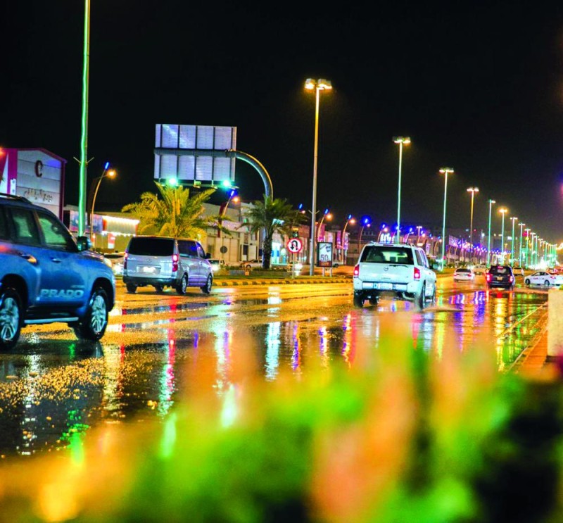 أمطار على حفر الباطن والمراكز التابعة لها