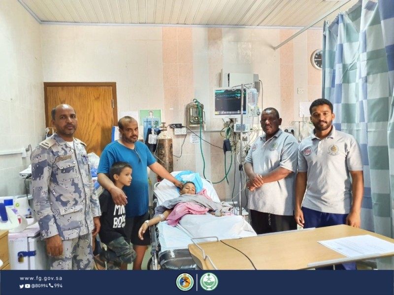 حرس الحدود ينقذ طفلاً من الغرق بمكة المكرمة