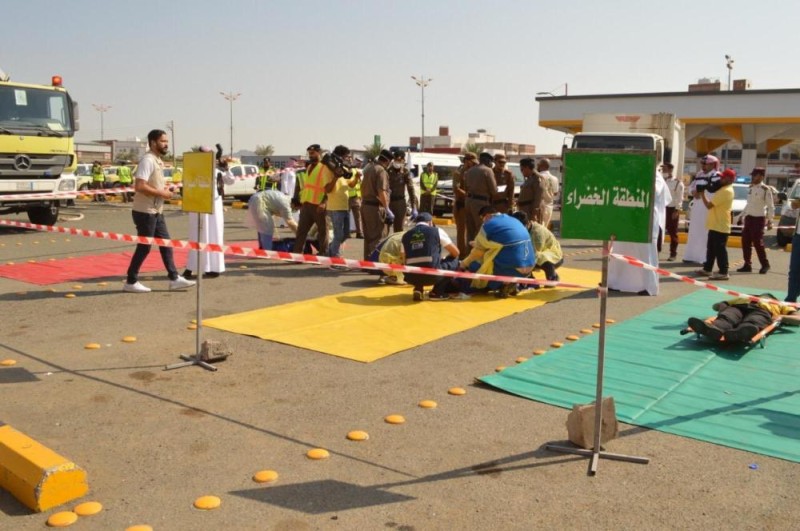 حريق وهمي بمركز تجاري بمكة