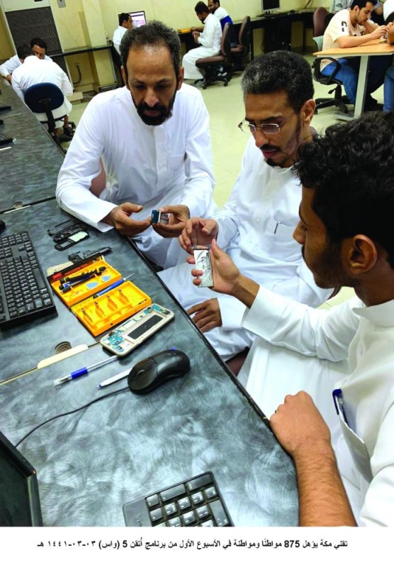 تأهيل 875 مواطنا «تقنيا»