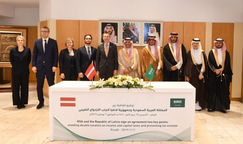 توقيع اتفاقية لتجنب الازدواج الضريبي مع لاتفيا