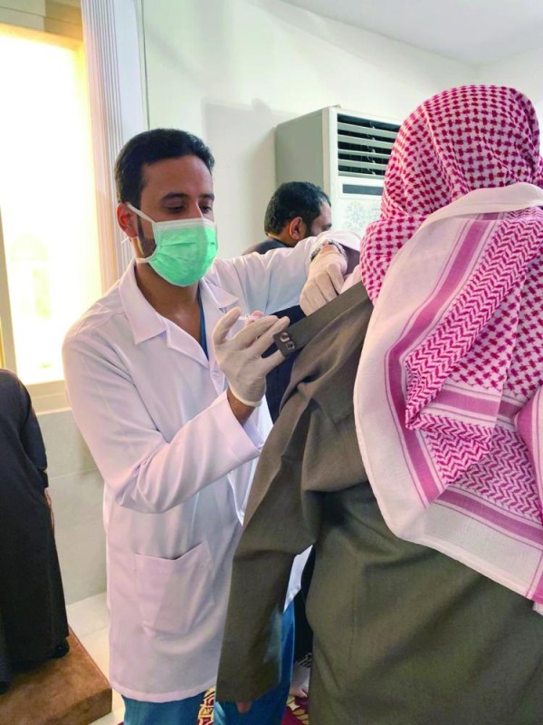 تحصين 10 آلاف شخص ضد الإنفلونزا