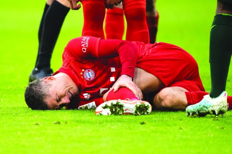 ليفاندوفسكي الإصابة تبعد عن بايرن
