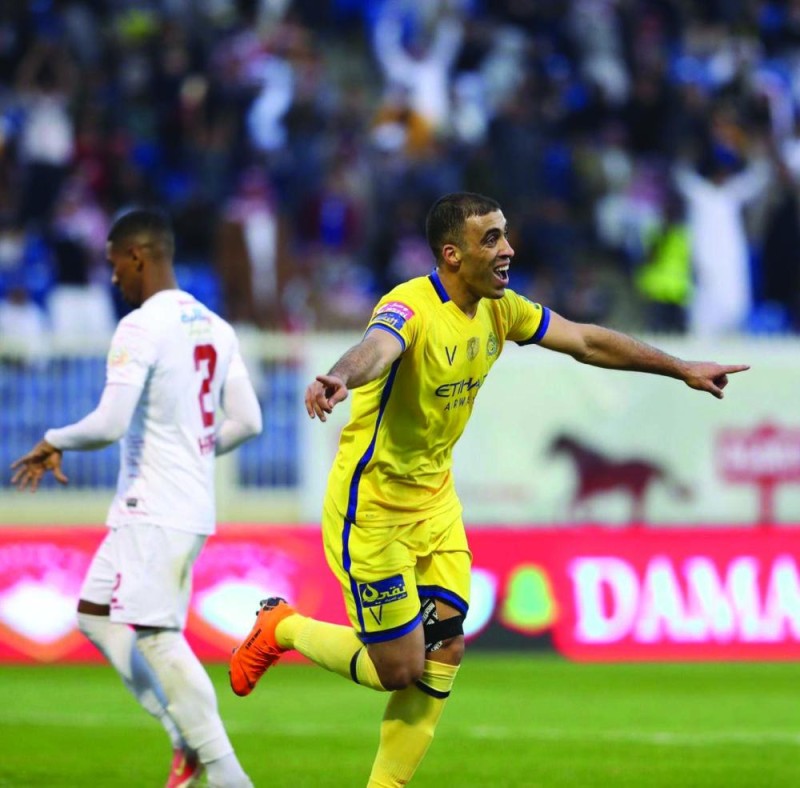 النصر يحبط مفاجأة ضمك برباعية