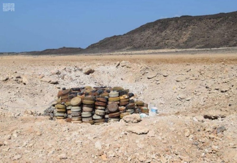 «مسام» ينتزع 1,325 لغمًا حوثياً في أسبوع
